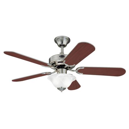 WESTINGHOUSE Richboro SE 42" 5-Blade Nickel Indoor Ceiling Fan w/Dimmable LED Light 7237500